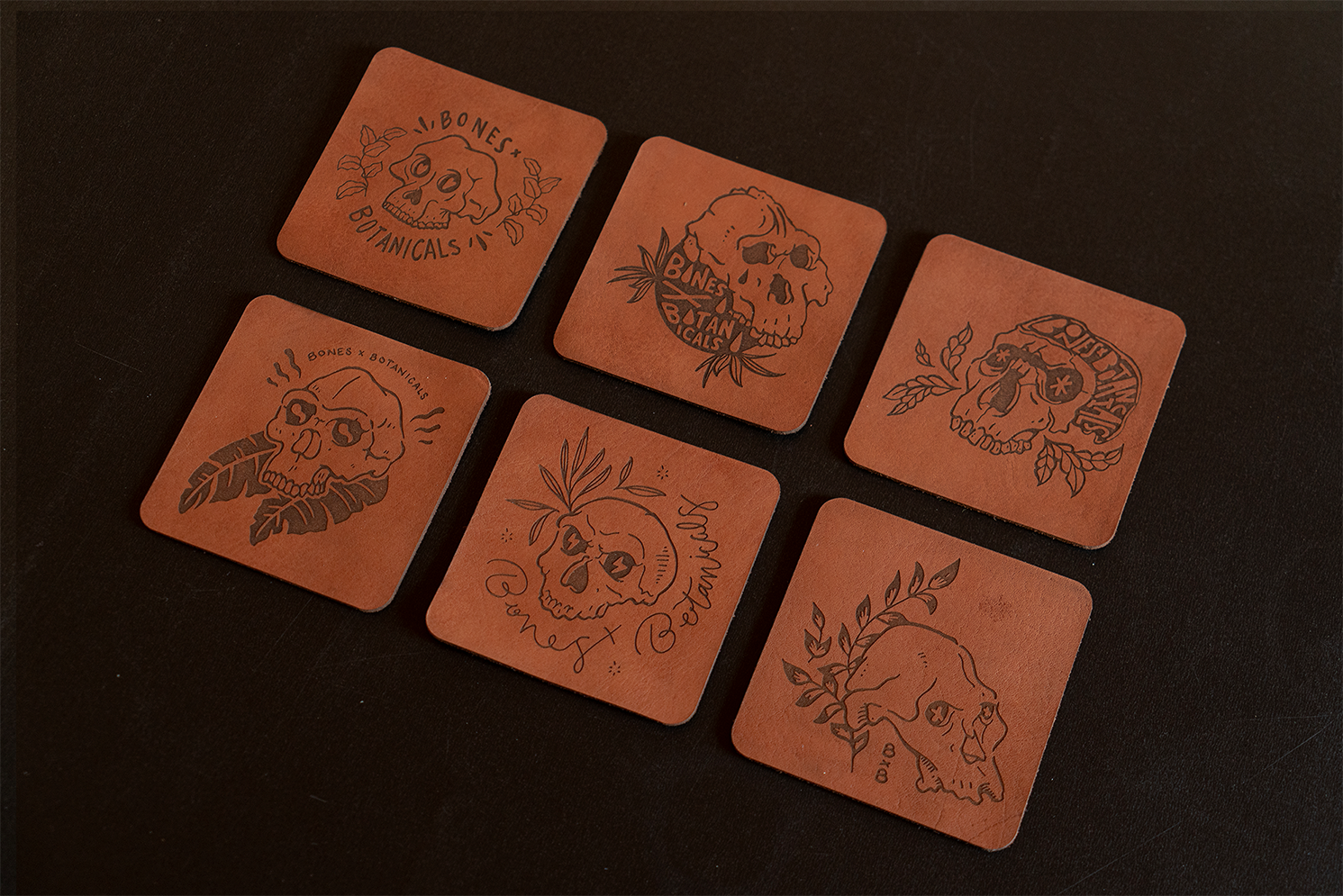 Leather Coasters (Set of 6)