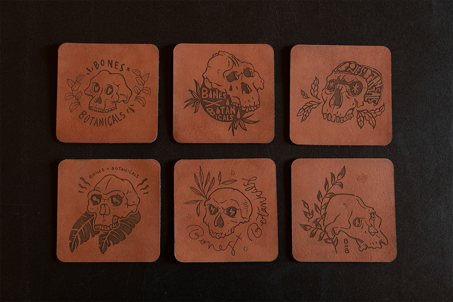 Leather Coasters (Set of 6)