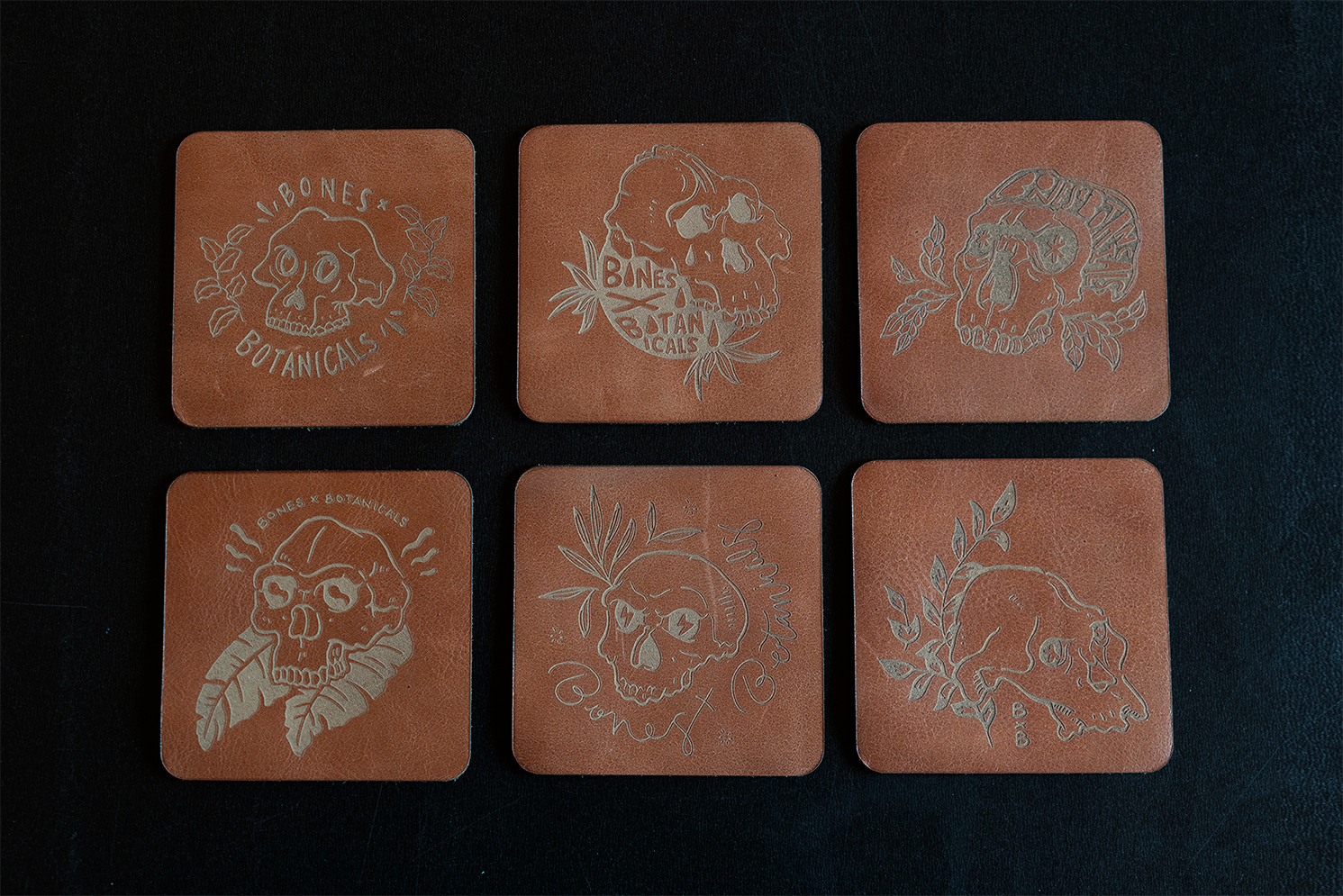 Leather Coasters (Set of 6)