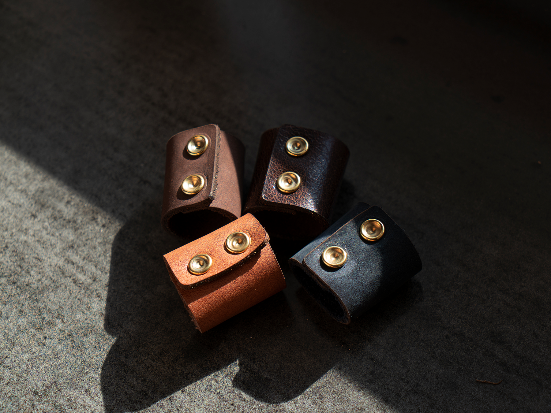 Leather Bandana Rings